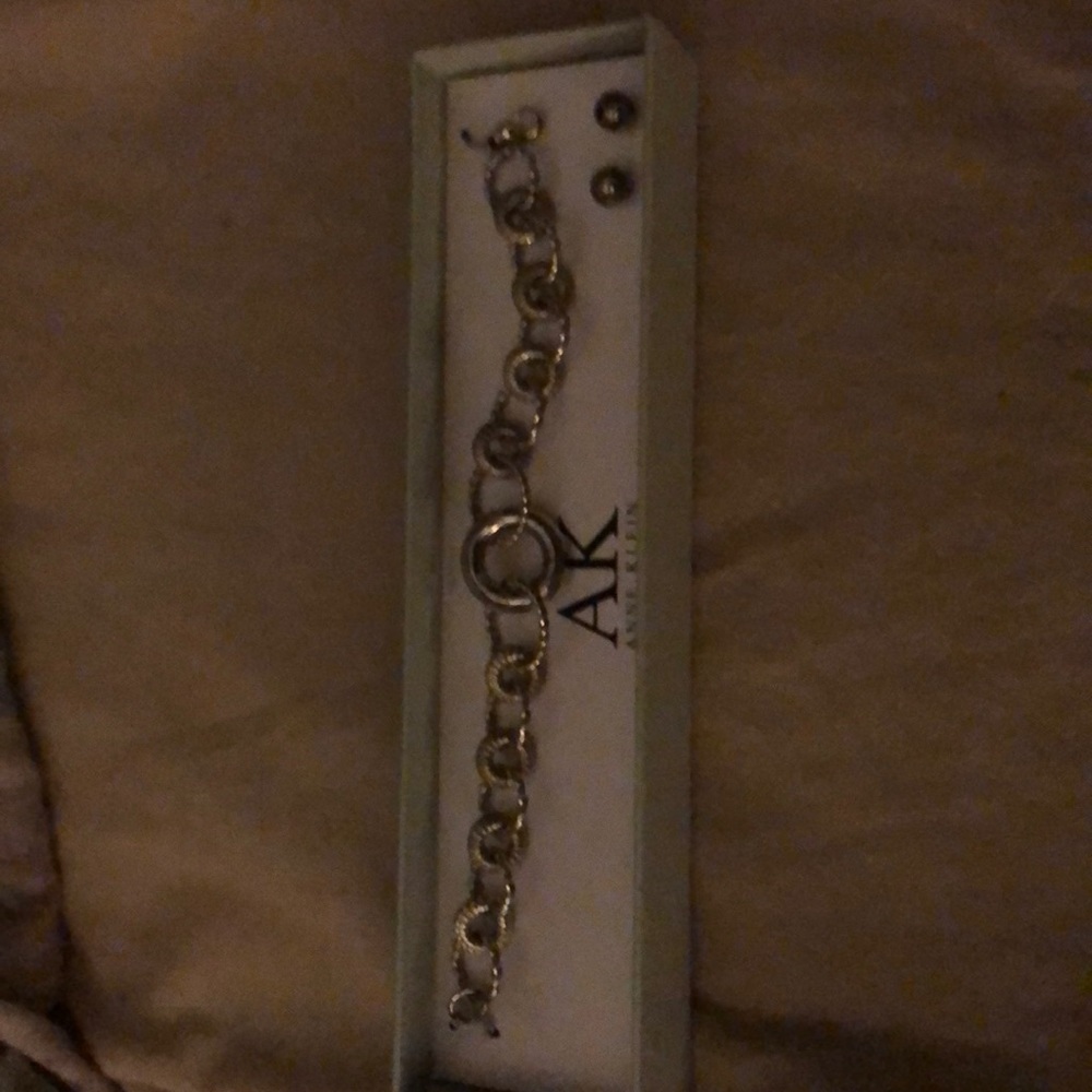 Anne Klein bracelet and earring set